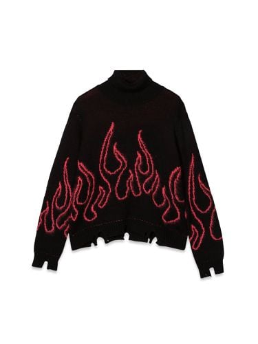 Jumper high neck with pink flames - vision of super - Modalova