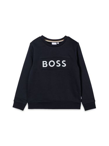 Boss logo crewneck sweatshirt - boss - Modalova