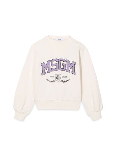 Msgm crewneck sweatshirt - msgm - Modalova