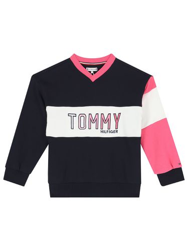 Colorblock crewneck sweatshirt - tommy hilfiger - Modalova