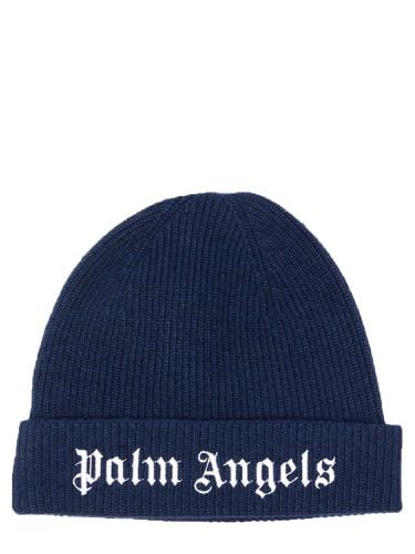 Palm angels knit logo beanie - palm angels - Modalova