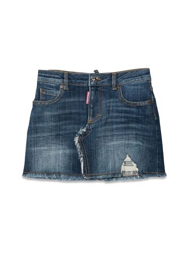 Dsquared denim mini skirt - dsquared - Modalova