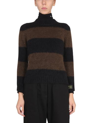 Striped crew neck sweater - raf simons - Modalova