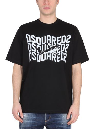 Dsquared logo print t-shirt - dsquared - Modalova