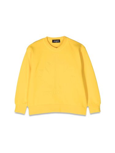 Slouchy fit crewneck sweatshirt - dsquared - Modalova