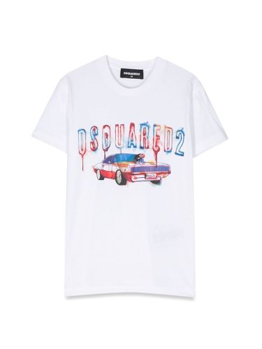 Mc logo t-shirt and machine - dsquared - Modalova