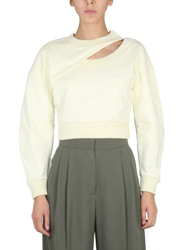 Cropped sweatshirt - alexander mcqueen - Modalova