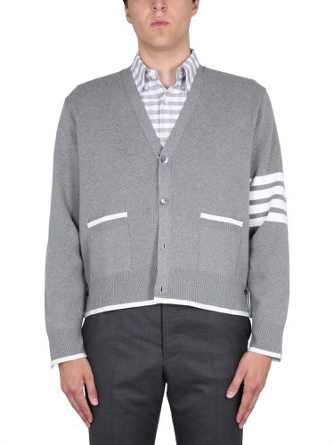 Thom browne 4bar stripe cardigan - thom browne - Modalova