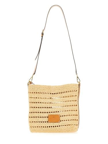 Etro perforated raffia shoulder bag - etro - Modalova