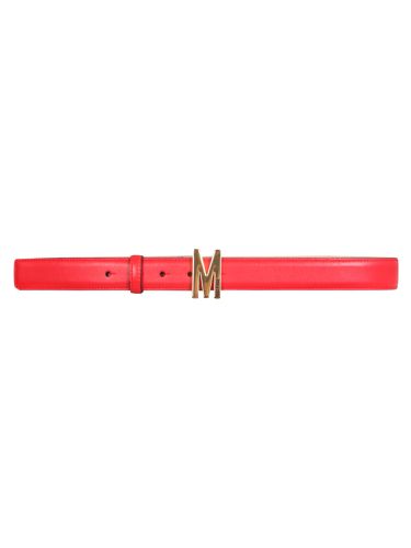 Moschino leather belt - moschino - Modalova