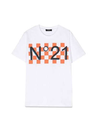 N°21 mc logo t-shirt on squares - n°21 - Modalova