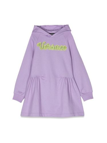 Versace logo hoodie dress - versace - Modalova