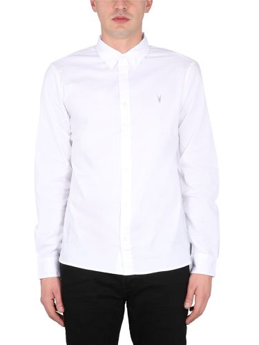 Shirt with logo embroidery - allsaints - Modalova