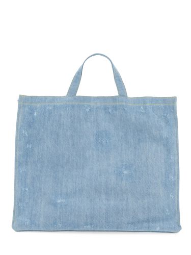 Denim tote bag with logo - acne studios - Modalova