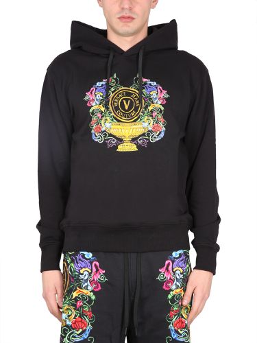 Sweatshirt with logo print - versace jeans couture - Modalova