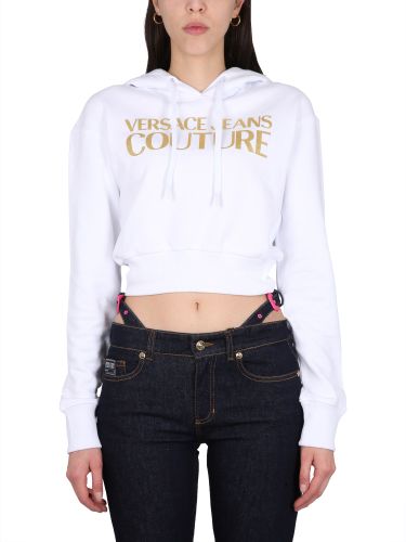 Cropped sweatshirt - versace jeans couture - Modalova