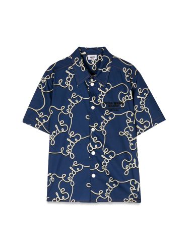 Logo patterned short sleeve shirt - gcds - Modalova