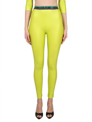 Leggings with logo - versace jeans couture - Modalova