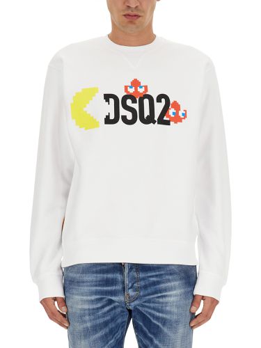 X pac-man sweatshirt - dsquared - Modalova