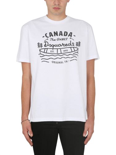 Dsquared logo print t-shirt - dsquared - Modalova