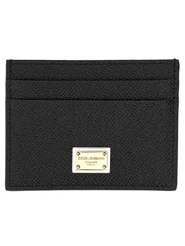 Dolce & gabbana leather card holder - dolce & gabbana - Modalova