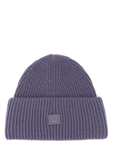 Beanie hat with patch face - acne studios - Modalova