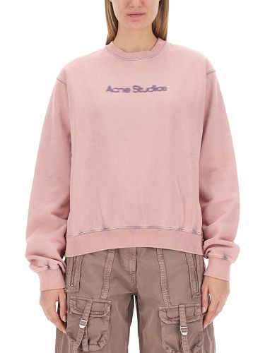 Acne studios sweatshirt with logo - acne studios - Modalova