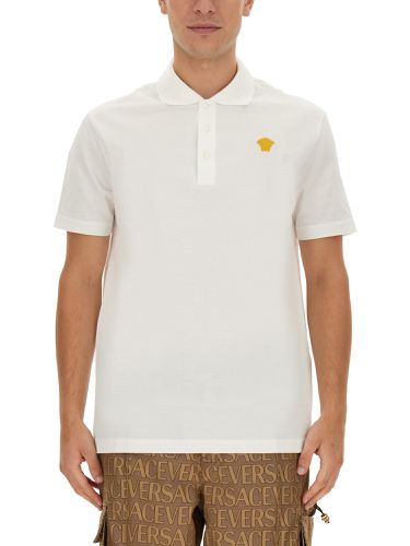 Versace polo with logo - versace - Modalova