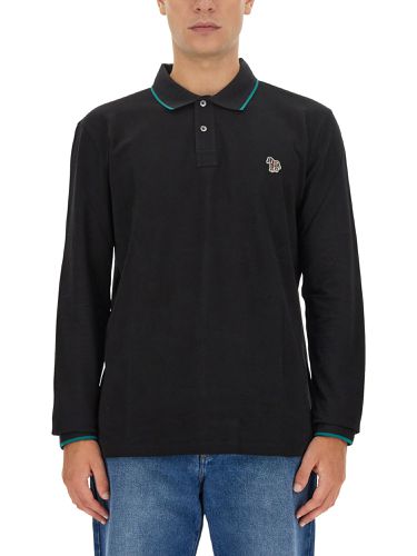 Polo shirt with zebra patch - ps by paul smith - Modalova