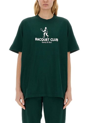 Sporty & rich t-shirt with logo - sporty & rich - Modalova