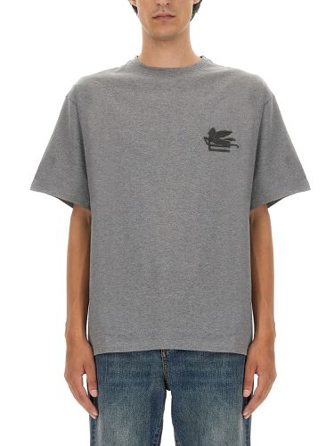 T-shirt with pegasus embroidery - etro - Modalova