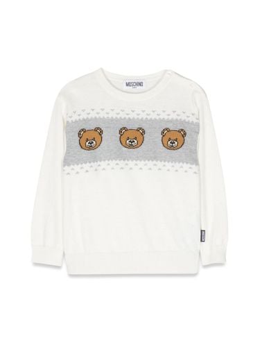 Teddy bears crew neck pullover - moschino - Modalova