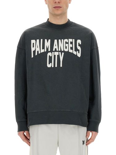 Palm angels sweatshirt with logo - palm angels - Modalova