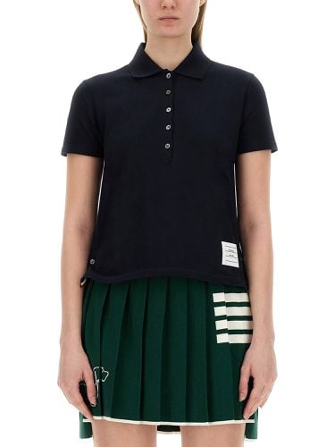 Thom browne polo in pique - thom browne - Modalova