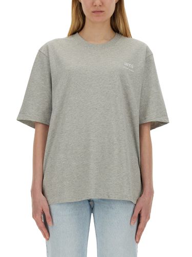 Ami paris t-shirt with logo - ami paris - Modalova