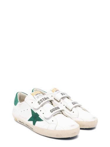 Old school leather upper suede star and heel - golden goose - Modalova