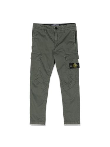 Regular tapered pants - olive - stone island - Modalova