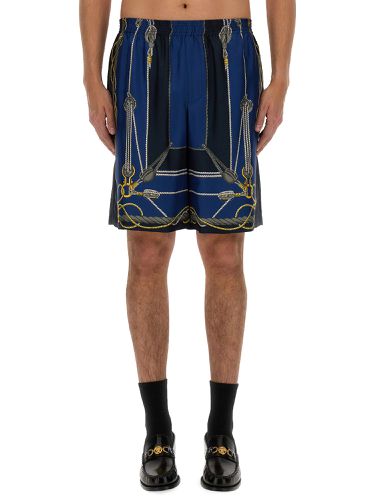 Versace twill bermuda shorts - versace - Modalova