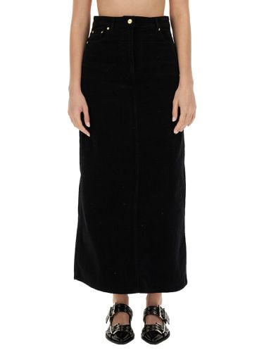 Ganni midi skirt - ganni - Modalova