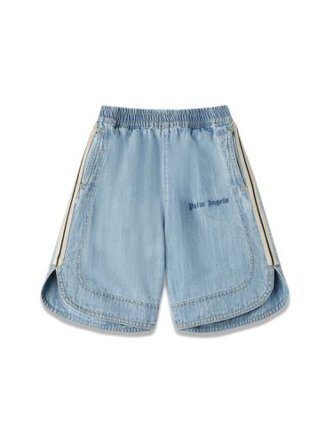 Patrack chambray boxer shorts - palm angels - Modalova