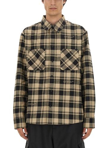 Off-white check print shirt - off-white - Modalova