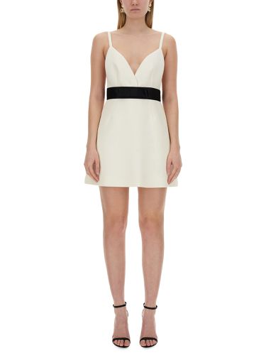 Short dress with shoulder straps and satin belt - dolce & gabbana - Modalova