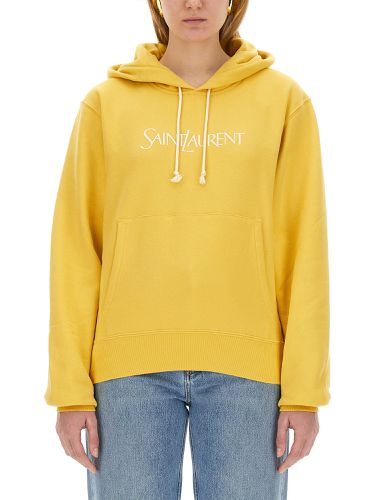 Saint laurent sweatshirt with logo - saint laurent - Modalova