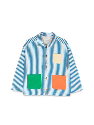 Striped color block denim jacket - bobo choses - Modalova