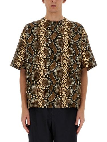 T-shirt with animal pattern - jil sander - Modalova