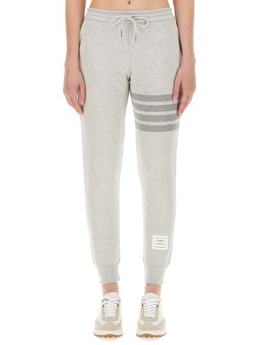 Thom browne cotton fleece pants - thom browne - Modalova