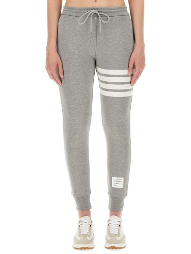 Thom browne cotton fleece pants - thom browne - Modalova