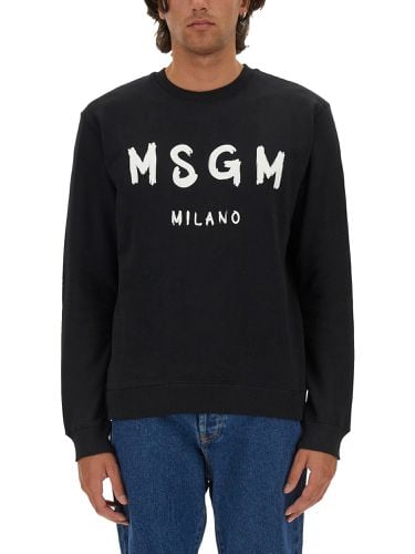 Msgm sweatshirt with logo - msgm - Modalova