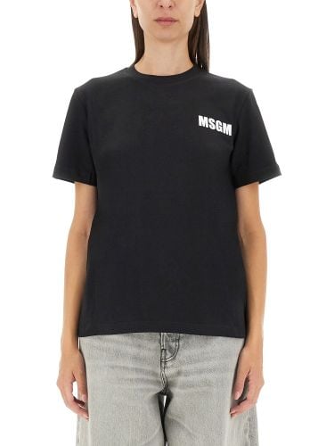 Msgm t-shirt with logo - msgm - Modalova