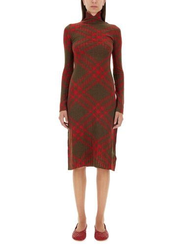 Burberry check wool blend dress - burberry - Modalova